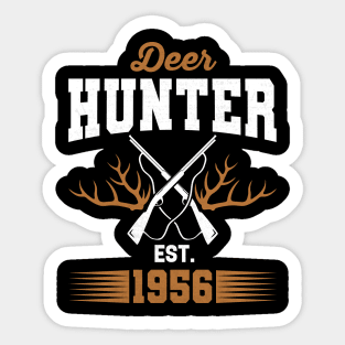Gifts for 65 Year Old Deer Hunter 1956 Hunting 65th Birthday Gift Ideas Sticker